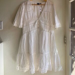 GAP Cotton Eyelet White Dress